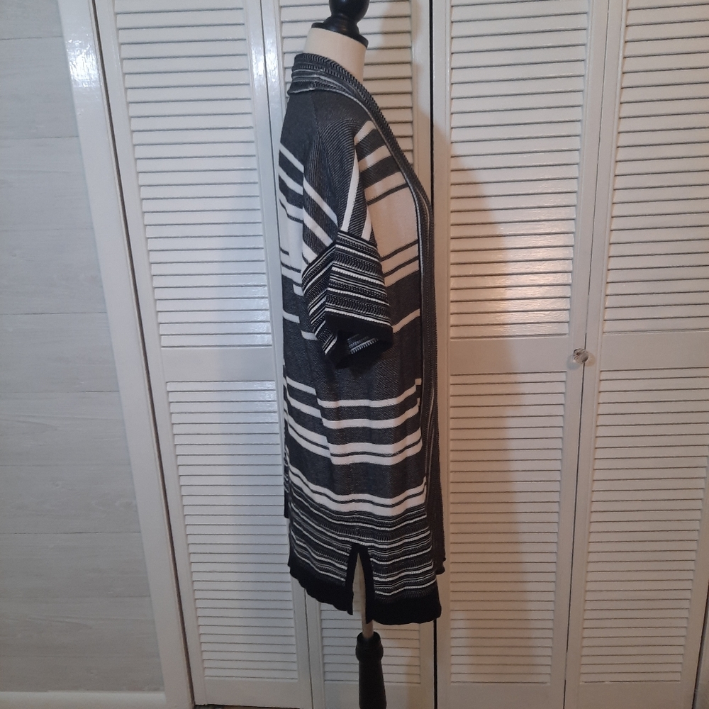 Vince cotton multi stripe cardigan kimono sz small - Picture 4 of 6